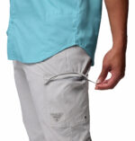 a man wearing grey pants