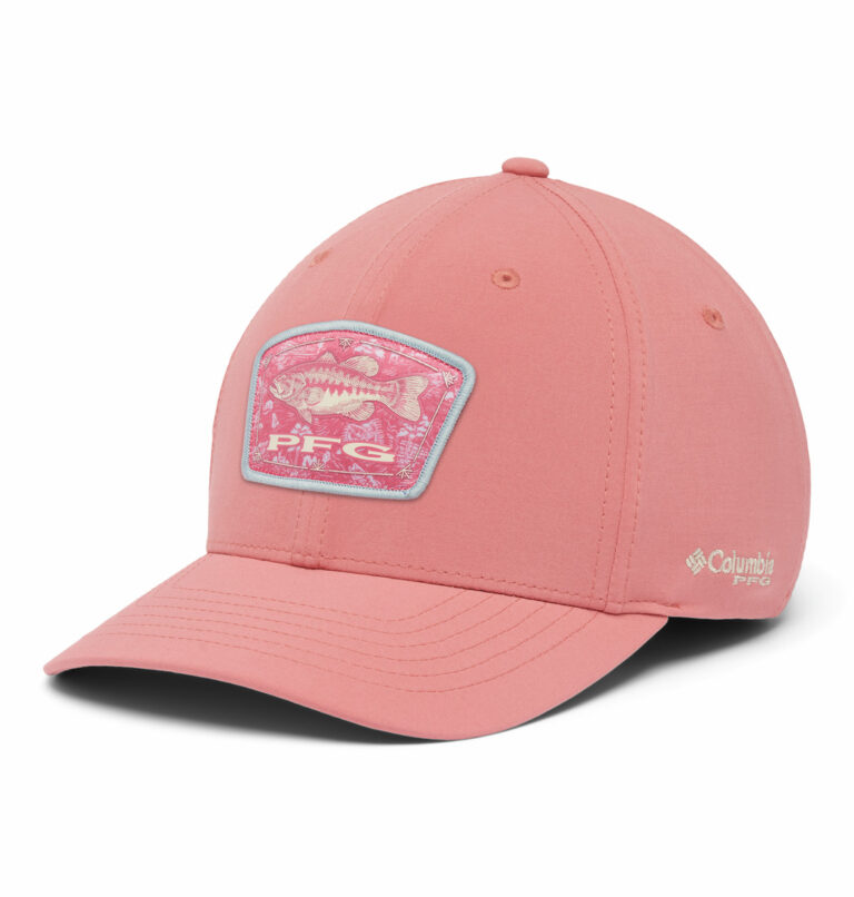 a pink cap