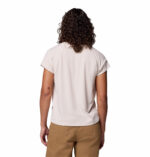 a women wearing a brown tee