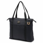 a black tote bag