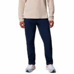 a man wearing blue pants