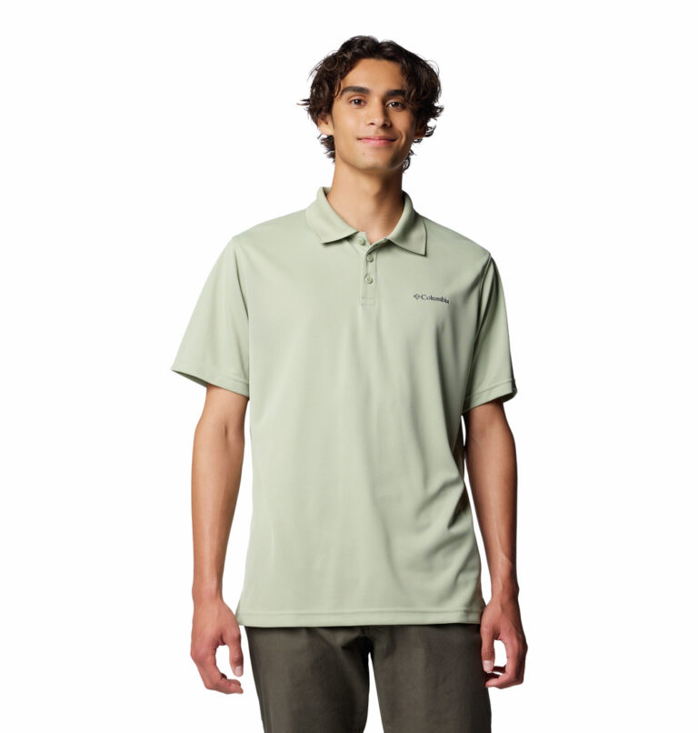 a man wearing a brown Utilizer Polo Shirt