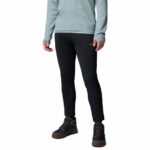 a man wearing a black Essential Hike fleece pants