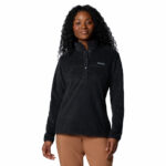a women wearing a black Benton Springs II Half Snap Pullover Fleece