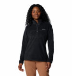 a women wearing a black Benton Springs II Half Snap Pullover Fleece