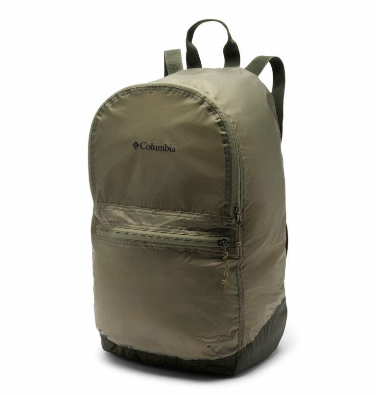 a brown lightweight packable backpack