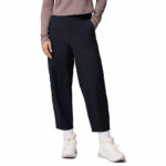 a women wearing black granite point pants