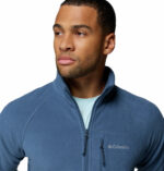 a man wearing a blue Fast Trek II Full Zip Fleece