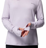 a women wearing a purple Sloan Ridge Long Sleeve Shirt