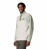 a man wearing a beige Steen Mountain II Half Snap Fleece Pullover