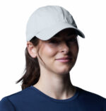 a woman wearing a grey Coolhead III Ball Cap
