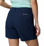 a women wearing a blue Leslie Falls II Shorts