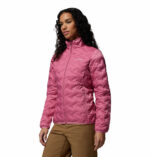 a women wearing a pink Delta Ridge II Down Jacket