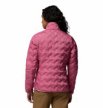 a women wearing a pink Delta Ridge II Down Jacket