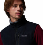 a man wearing a black Fast Trek Fleece Vest