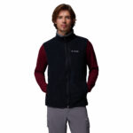 a man wearing a black Fast Trek Fleece Vest