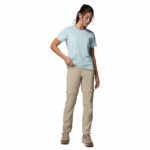 a women wearing a brown Leslie Falls Convertible Pants