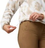 a women wearing a multi colour Helvetia II Cropped Half Snap Fleece