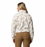 a women wearing a multi colour Helvetia II Cropped Half Snap Fleece