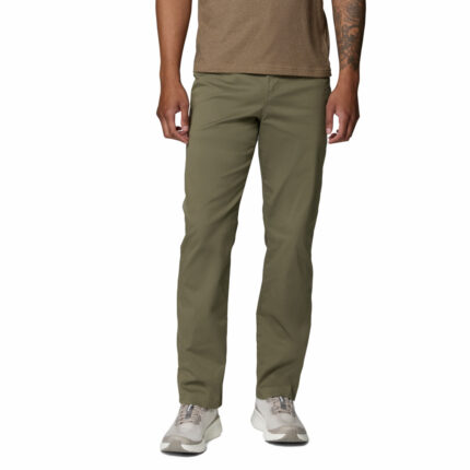 a man wearing green ROC 5 Pocket Pants