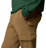 a man wearing brown ROC Tech Cargo Pants