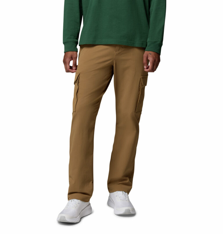a man wearing brown ROC Tech Cargo Pants