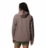 a women wearing a grey Trailborne 2.5L Shell Jacket