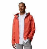 a man wearing a Trailborne 2.5L Shell Jacket