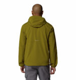 a man wearing a green Tall Heights III Softshell Jacket