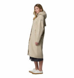 a women wearing a Amazetrench Rain Jacket