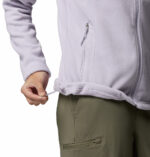 a women wearing a purple Fast Trek II Fleece Jacket