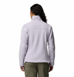 a women wearing a purple Fast Trek II Fleece Jacket