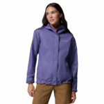 a women wearing a purple Arcadia II Jacket