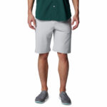 a man wearing Grey Grander Marlin III Offshore Shorts