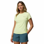 a women wearing a yellow Zero Rules Short Sleeve Crew