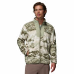 a man wearing a multi colour Sequoia Grove Printed Full Zip Fleece Jacket