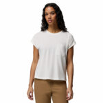 a women wearing a white Daniela Falls Short Sleeve Shirt
