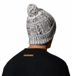a black and white Cozy Ridge Beanie