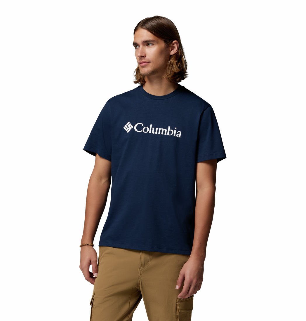 2155001_464_f_om_preview_download a man wearing a blue CSC Basic Logo Short Sleeve Tee