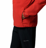 a man wearing a orange Trailborne Jacket