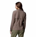 a women wearing a grey Silver Ridge II Utility Long Sleeve Shirt