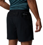 a man wearing black Stealth Spring Lined Shorts