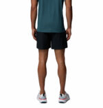 a man wearing black Stealth Spring Lined Shorts
