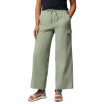 a women wearing a brown Chill Creek Pants