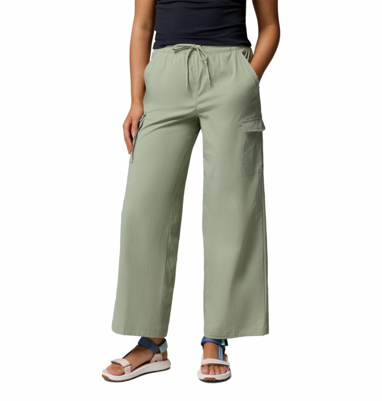 a women wearing a brown Chill Creek Pants