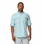 a man wearing a PFG Bahama II Long Sleeve Shirt