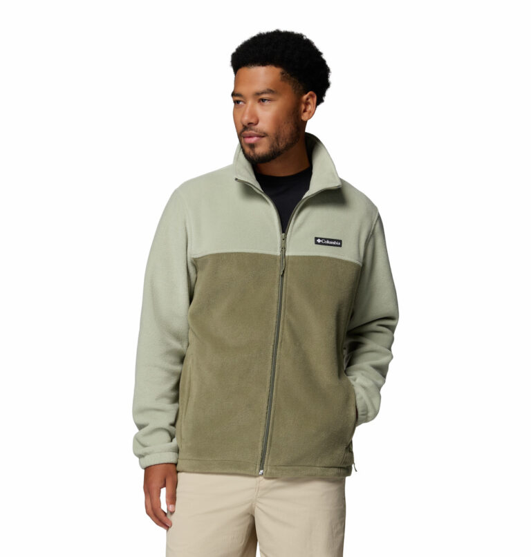 a man wearing a brown Steens Mountain 2.0 Full Zip Fleece