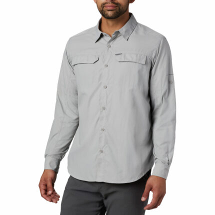 a man wearing a Silver Ridge 2.0 Long Sleeve Shirt