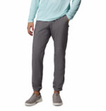 a man wearing a grey PFG Terminal Roamer Stretch Pants
