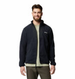 a man wearing a black Sequoia Grove Full Zip Fleece